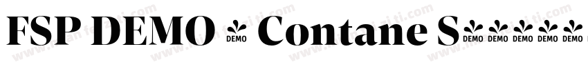 FSP DEMO - Contane S字体转换